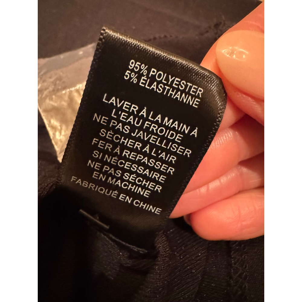 ASTR THE LABEL Black Long Sleeve Ruched Tee - Medium - Picture 8 of 9